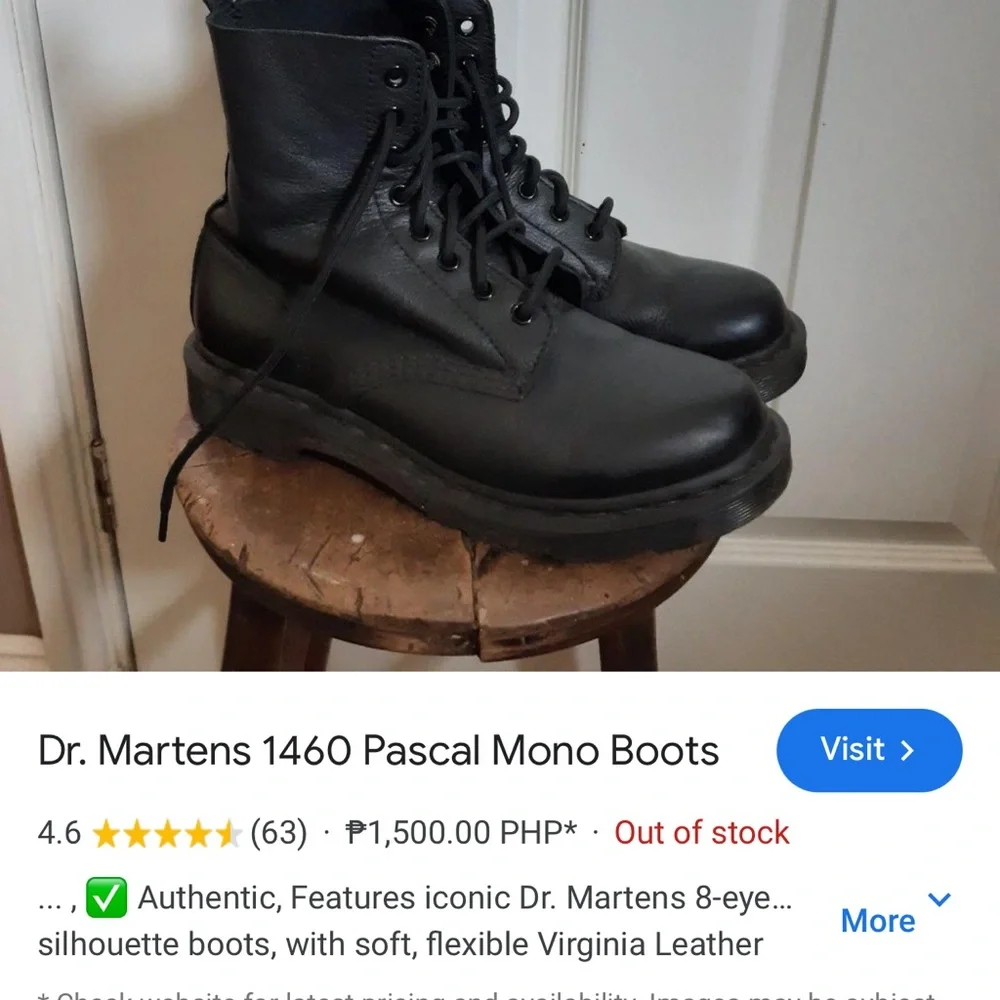 ALL BLACK Dr Martens Pascal mono 🥾